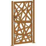 vidaXL Vrtna vrata 105x180 cm Vremensko odporno jeklo Light Design | Shoptok.si