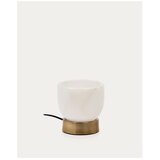 Kave Home Kremno bela/medeninasta namizna svetilka (višina 17 cm) Shenli – | Shoptok.si