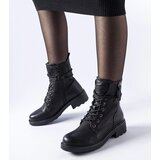 Gemre Black ankle boots with decorative zipper Emarese | shoptok.hr