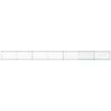 vidaXL Gabionska košara s poklopcem 700x50x50 cm od pocinčanog željeza | shoptok.hr