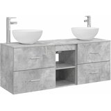  Set ormarića za kupaonicu 3 kom. Betonska siva 49,5 x 41 x 64,5 cm | Shoptok.si