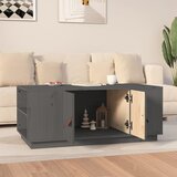  Stolić za kavu sivi 100 x 50 x 41 cm od masivne borovine | shoptok.hr