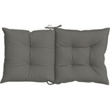  Jastuci za stolice 4 kom prošarano tamnosiva 100x50x7cm tkanina | Eponuda.com