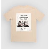 New Balance 574 Shoe Graphic Kids T-shirt timberwolf Cene