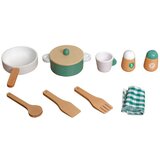 Bebi Market KINDER HOME Dečija drvena kuhinja – vintage stil sa elektronskim pločama za kuvanje, svetlima, zvucima i funkcionalnim dodacima | Eponuda.com
