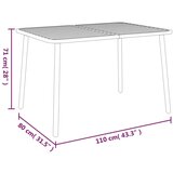  Vrtni stol antracit 110x80x71 cm čelični | shoptok.hr