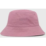 Levi's Bombažni klobuk roza barva