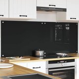  Kuhinjski zid 2 pcs Crna 80 x 60 cm Staklo otporno na udarce | shoptok.hr