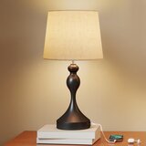 HOMCOM namizna svetilka jeklo, lan Ø28 x 54V cm črno, (5000242780) Cene