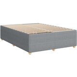  Krevet box spring s madracem svjetlosivi 140x200 cm od tkanine | shoptok.hr