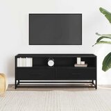 TV ormarić crni 100x34,5x40 cm Konstruirano drvo i metal | Eponuda.com