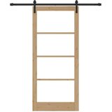  Klizna vrata ORKDAL Prirodna i crna 93 x 211 cm | shoptok.hr