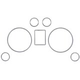 Oem Prstenovi za tablu Audi A3 (96-03) / Audi A4 B5 (1995-2001) / A6 (97-04), Hrom | Eponuda.com