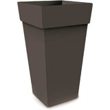 BLUMAX visoka kvadratna posuda za biljke Melrose (Vanjska dimenzija (D x Š x V): 40 x 40 x 50 cm, Plastika, Antracit) Cijene