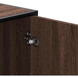 vidaXL Klupa za cipele smeđi hrast Konstruirano drvo i metal | shoptok.hr