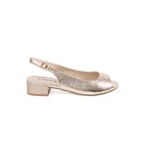 GOODIN Gold low-heeled sandals | Shoptok.si