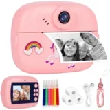 Dječija kamera sa printerom K8000 32GB micro sd kartica, pink
