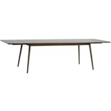 Unique Furniture Rjava raztegljiva jedilna miza z mizno ploščo v hrastovem dekorju 190x90 cm Barrali – | Shoptok.si