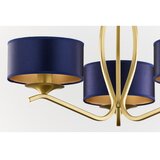 Jupiter 2113 - Luster na šipci KASZMIR 3xE27/15W/230V plava/zlatna | Eponuda.com