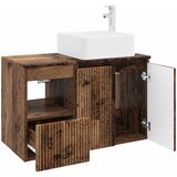  Set namještaja za kupaonicu 2 kom. Staro drvo Konstruirano drvo Smeđa 53 x 35 x 80 cm | shoptok.hr