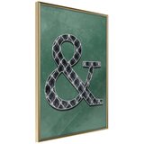  Poster - Ampersand on Green Background 20x30 Cijene