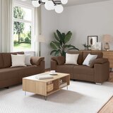 SOFA 2 pcs Smeđa 219 x 80 x 82 cm tkanina Cijene