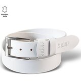 PRINC LEATHER Muški kaiš 201, Kožni, Beli Cene