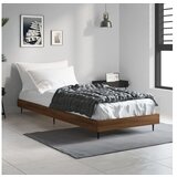 vidaXL Okvir za krevet smeđi hrast 75x190 cm konstruirano drvo Cijene