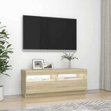 TV ormarić s LED svjetlima boja hrasta sonome 100 x 35 x 40 cm | shoptok.hr