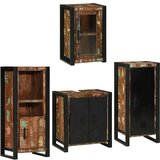 vidaXL Set namještaja za kupaonicu Zidne 4 pcs Čvrsto reciklirano drvo | shoptok.hr
