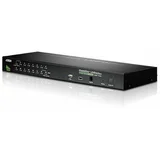16-Port USB - PS /2 VGA KVM Switch with USB Peripheral port