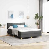  Krevet s opruga kutije Tamno siva 140 x 190 cm tkanina | shoptok.hr