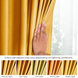 Restilo Žuta zavjesa za djelomično zamračenje od samta 140x270 cm Pleat – | shoptok.hr