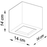  Stenska keramična svetilka LEO siva, (21347307) | Shoptok.si