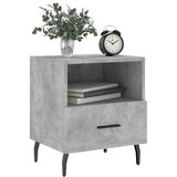  Noćni ormarići 2 kom boja betona 40x35x47,5cm konstruirano drvo | shoptok.hr