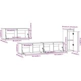 TV omarica 4 kosi bela trdna borovina, (20731853) | Shoptok.si