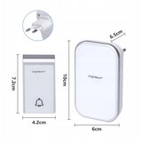 Aigostar KOMPLET 2x bežična zvona za utičnicu 230V IP44, bela | Eponuda.com