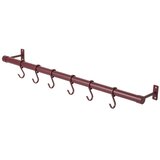 Mette Ditmer Denmark Bordo rdeč stenski obešalnik iz nerjavečega jekla 70 cm Hang-It – Cene
