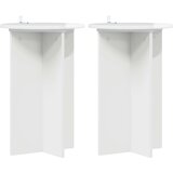  Stalak za biljke 2 pcs Bijela visokog sjaja Ø40 x 60 cm | shoptok.hr
