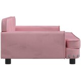  Krevet za pse ružičasti 90 x 53 x 30 cm baršunasti | shoptok.hr