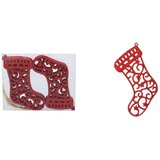 Molarem Home Set 12 božićnih ukrasa - Čizmica 10 cm - Crvena | shoptok.hr