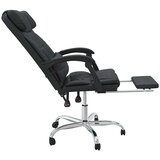  Masažni pisarniški stol črno umetno usnje, (21377168) | Shoptok.si