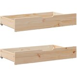  Dnevni krevet s ladicama bez madraca bijeli 80x200 cm masivno drvo | Shoptok.si