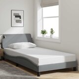  Okvir za krevet Dover svjetlosivi 100x190 cm od tkanine | shoptok.hr