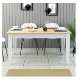 Hanah home trpezarijski sto milan 896 white hrast Cene