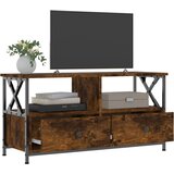  ormarić boja dimljenog hrasta 90x33x45 cm od drva i željeza | shoptok.hr