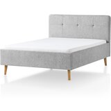 Meise Möbel Svetlo siva oblazinjena zakonska postelja 140x200 cm Smart – Cene