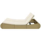  Zunanji ležalnik poli ratan bež, (20662857) | Shoptok.si