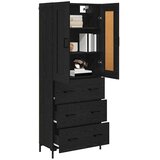  Highboard 2 kom. Crni hrast 69,5 x 34 x 180 cm | shoptok.hr