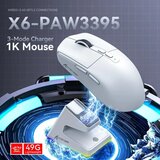Attack Shark bežični gaming miš X6 PAW3395/26000 dpi/superlight/trimode/white + charging dock | Eponuda.com